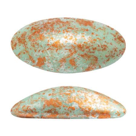 Athos Oval Cabochon - Picasso & Tweedy, 20x10MM Czech Glass, Qty 2 Beads per color