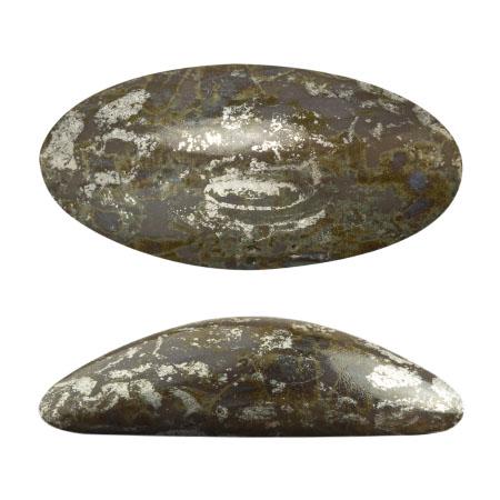 Athos Oval Cabochon - Picasso & Tweedy, 20x10MM Czech Glass, Qty 2 Beads per color