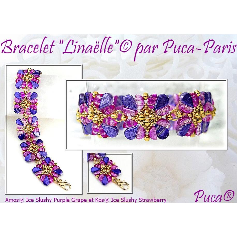 Linaella Bracelet Pattern - DO NOT BUY- Sent free by email-Free with par Puca bead purchase, Read the description below for details