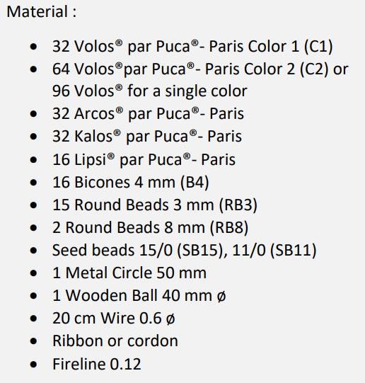 Boule De Noel 2024 Pattern - DO NOT BUY- Sent free by email-Free with par Puca bead purchase, Read the description below for details