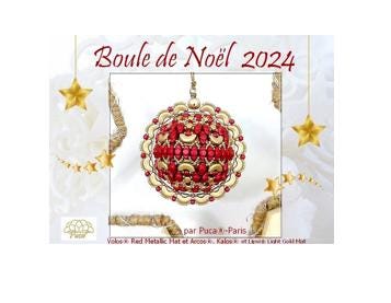 Boule De Noel 2024 Pattern - DO NOT BUY- Sent free by email-Free with par Puca bead purchase, Read the description below for details