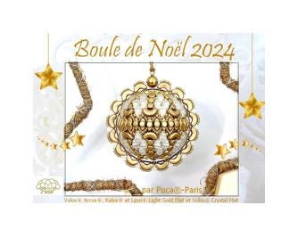 Boule De Noel 2024 Pattern - DO NOT BUY- Sent free by email-Free with par Puca bead purchase, Read the description below for details