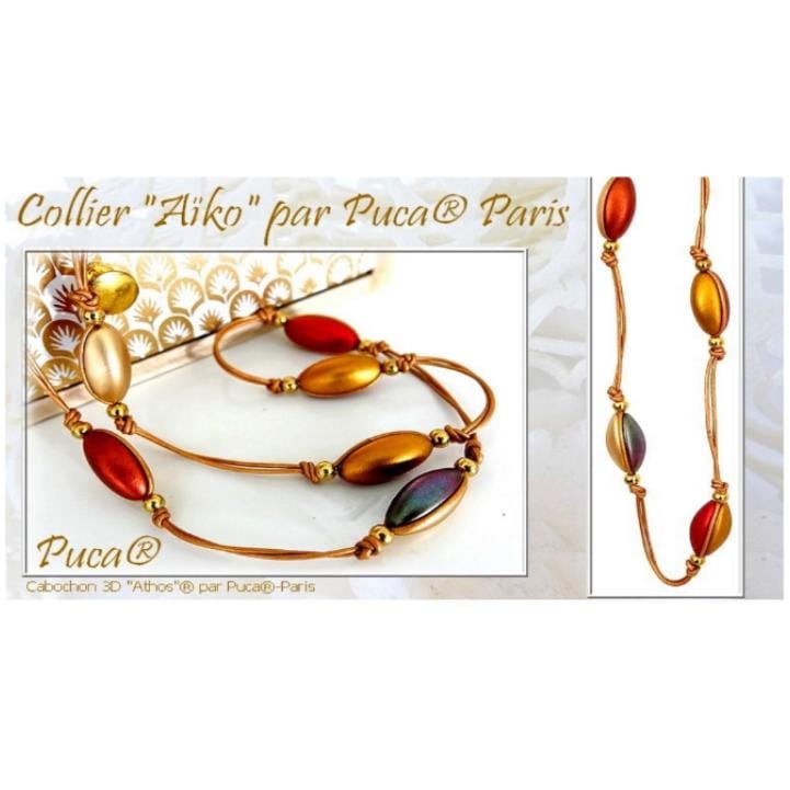 Akio Necklace Pattern - DO NOT BUY- Sent free by email-Free with par Puca bead purchase, Read the description below for details