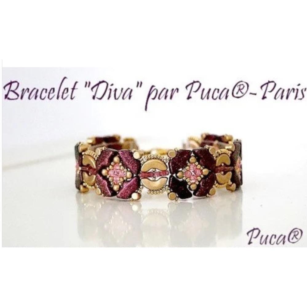 Diva Bracelet Pattern - DO NOT BUY- Sent free by email-Free with par Puca bead purchase, Read the description below for details