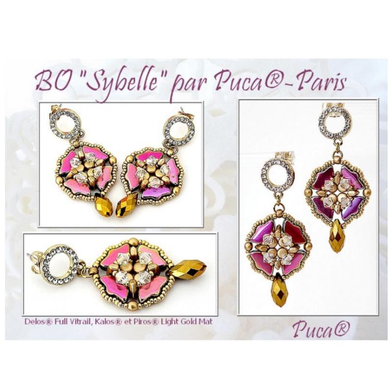 Sybelle Earring Pattern - DO NOT BUY- Sent free by email-Free with par Puca bead purchase, Read the description below for details