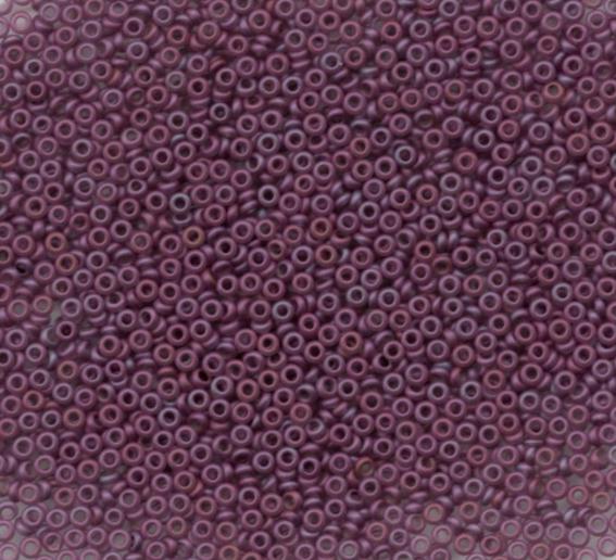 11/0 Demi Round Raspberry Matte Luster, Toho 2mm, Color-625F-5 grams