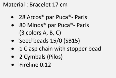 Caliste Bracelet Pattern - DO NOT BUY- Sent free by email-Free with par Puca bead purchase, Read the description below for details