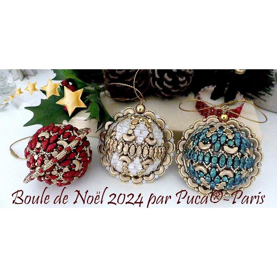 Boule De Noel 2024 Pattern - DO NOT BUY- Sent free by email-Free with par Puca bead purchase, Read the description below for details