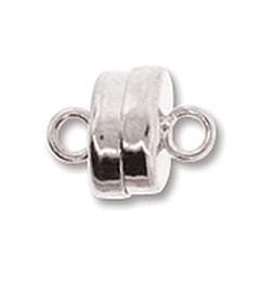 Silver Plated Magnetic Clasp, 7MM MGN13SP-Qty 2