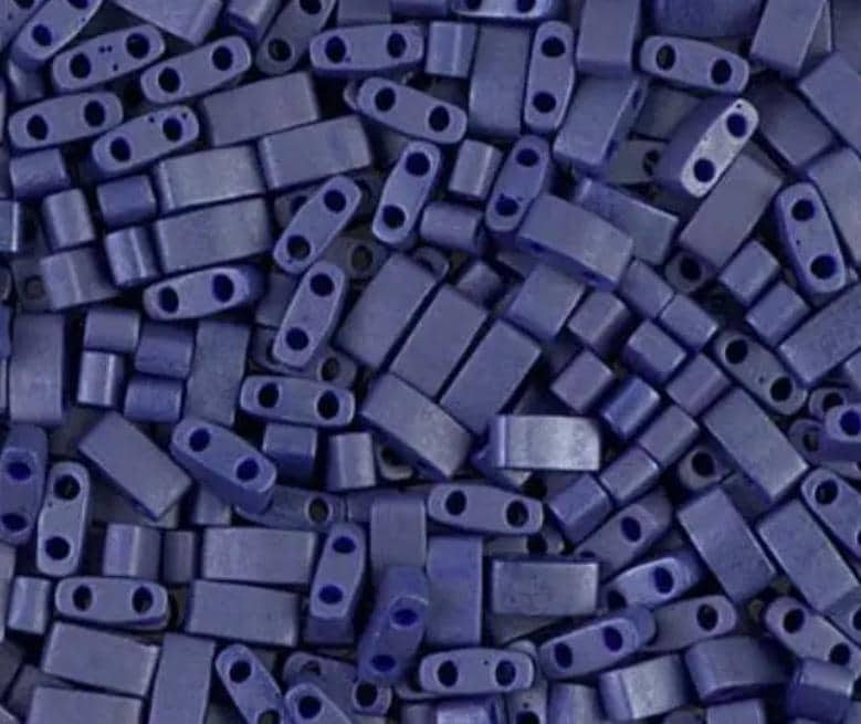 Half Tila Matte Opaque Cobalt Luster, HTL-2075 Miyuki, 5 grams