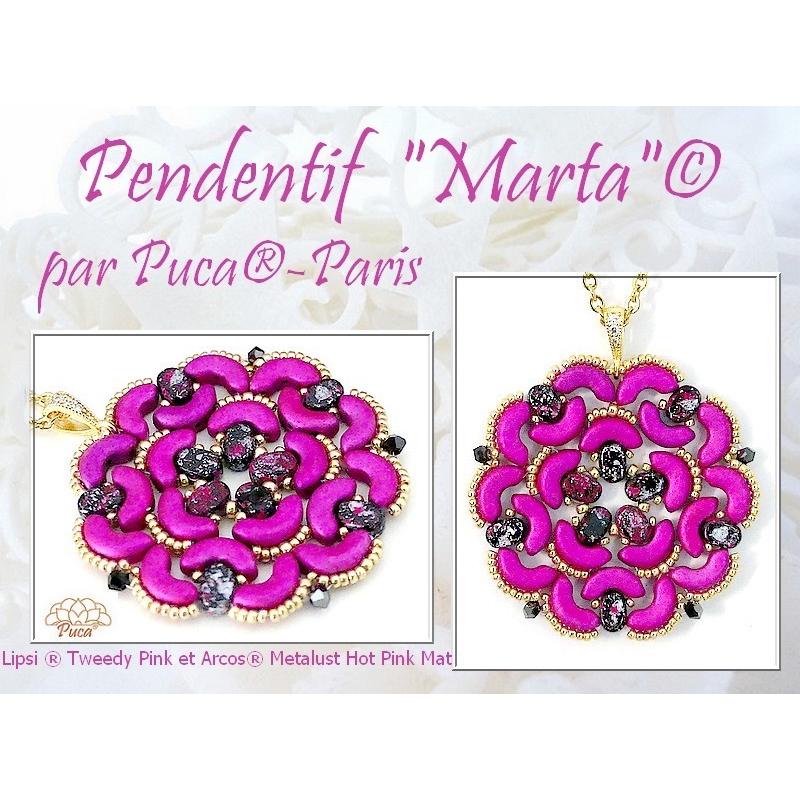 Marta Pendant Pattern - DO NOT BUY- Sent free by email-Free with par Puca bead purchase, Read the description below for details