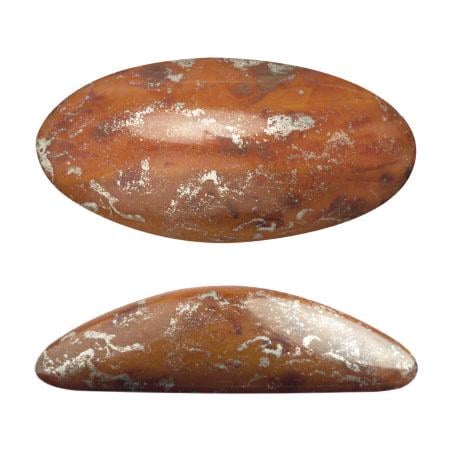 Athos Oval Cabochon - Picasso & Tweedy, 20x10MM Czech Glass, Qty 2 Beads per color