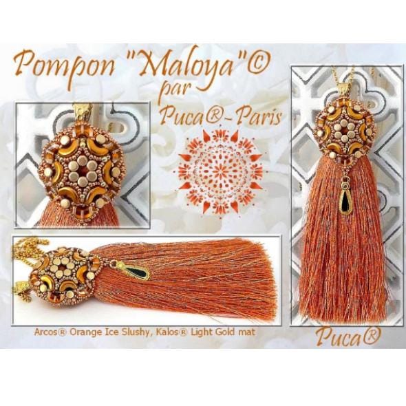 Pompon Maloya Pattern - DO NOT BUY- Sent free by email-Free with par Puca bead purchase, Read the description below for details