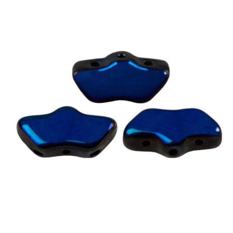 Delos Par Puca ®-Paris® Full Azuro, 3 Hole Czech Glass 6 x 11mm, 23980-22200-25 Beads