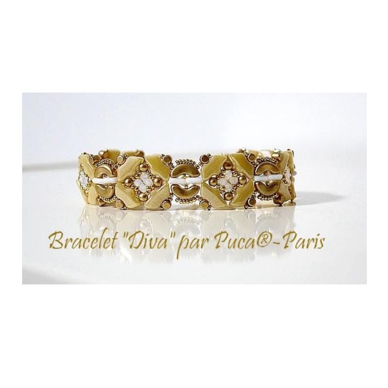 Diva Bracelet Pattern - DO NOT BUY- Sent free by email-Free with par Puca bead purchase, Read the description below for details