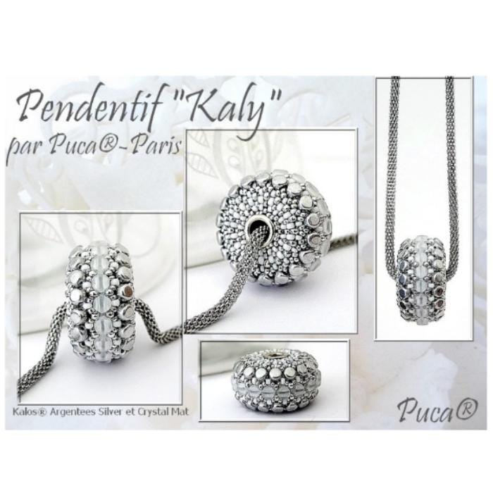 Kaly Pendant Pattern - DO NOT BUY- Sent free by email-Free with par Puca bead purchase, Read the description below for details