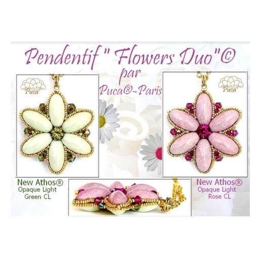 Flower Duo Pendant Pattern