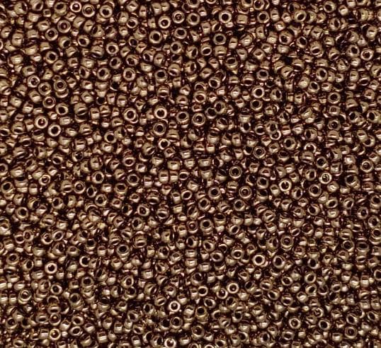 15/0 Metallic Dark Bronze, Miyuki Glass Seed Beads, 457