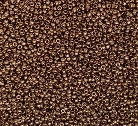 15/0 Metallic Dark Bronze, Miyuki Glass Seed Beads, 457