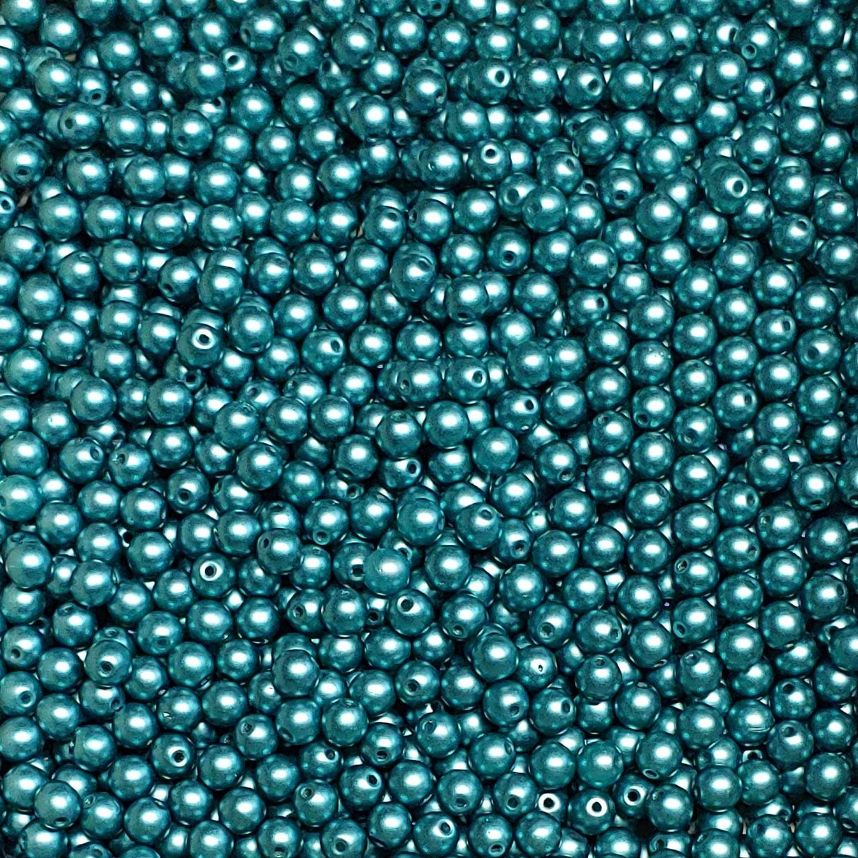 4mm Round Pastel Emeraldch Glass Beads, 25043 50 beads