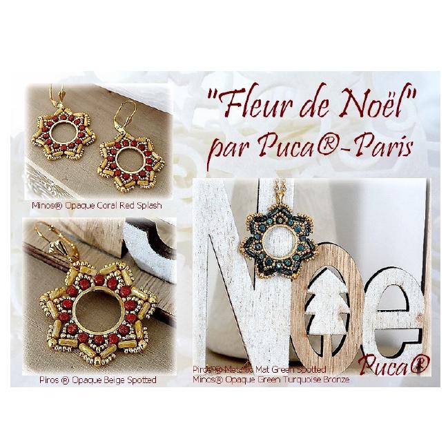 Fleur de Noel Earring Pattern
