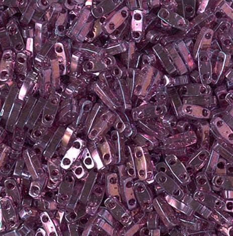 Half Tila Lt Amethyst Gold Luster, HTL-316, Miyuki, 5 grams