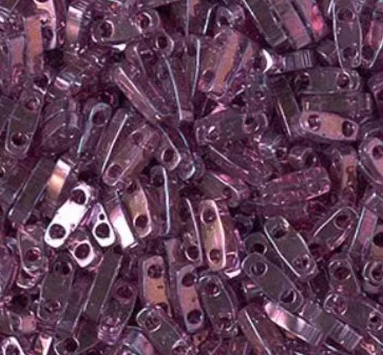 Half Tila Lt Amethyst Gold Luster, HTL-316, Miyuki, 5 grams