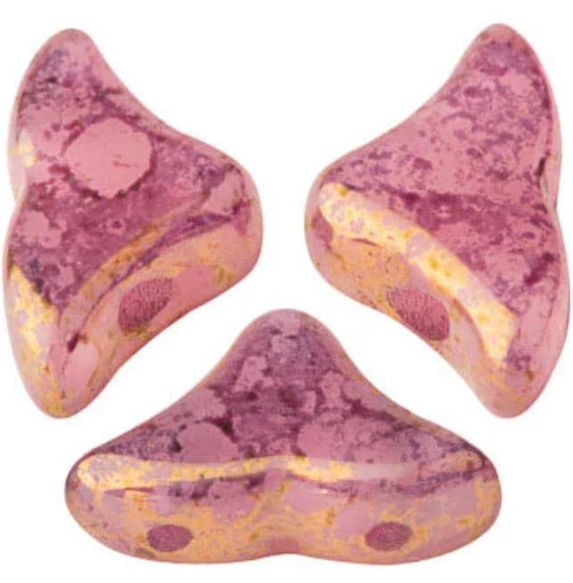 Helios par Puca® Light Rose Opal Bronze, 2-Hole Czech Glass 6x10m, 71010-15496-30 Beads