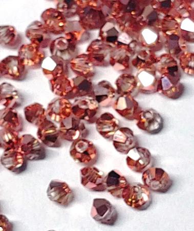 Preciosa 3mm Crystal Capri Gold, Crystal Bicone - 36 pieces