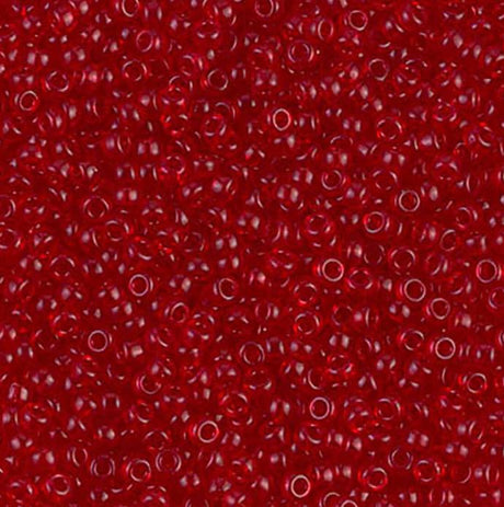 11-141 Transparent Ruby, Miyuki Seed Bead 11/0