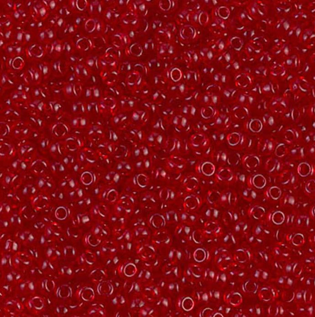 11-141 Transparent Ruby, Miyuki Seed Bead 11/0