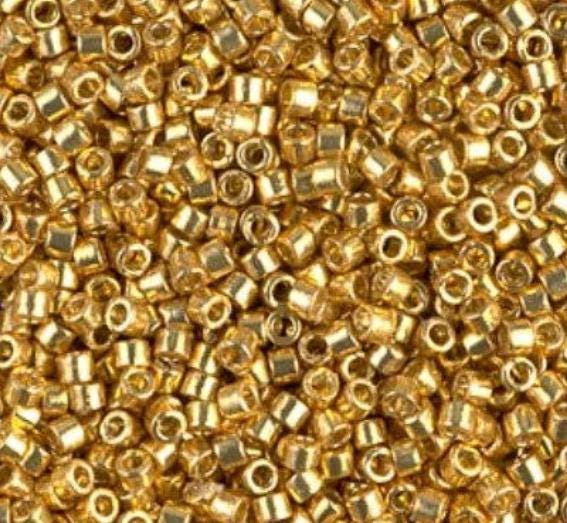 Delica, 11/0 Duracoat Galvanized Gold, DB1832 Miyuki Delica-5 Grams