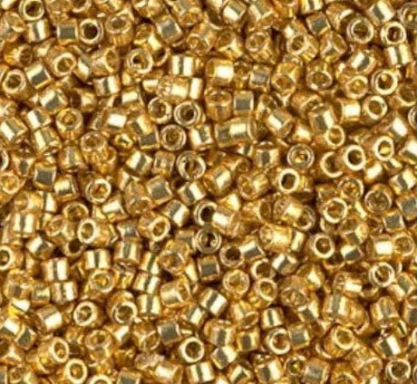 Delica, 11/0 Duracoat Galvanized Gold, DB1832 Miyuki Delica-5 Grams