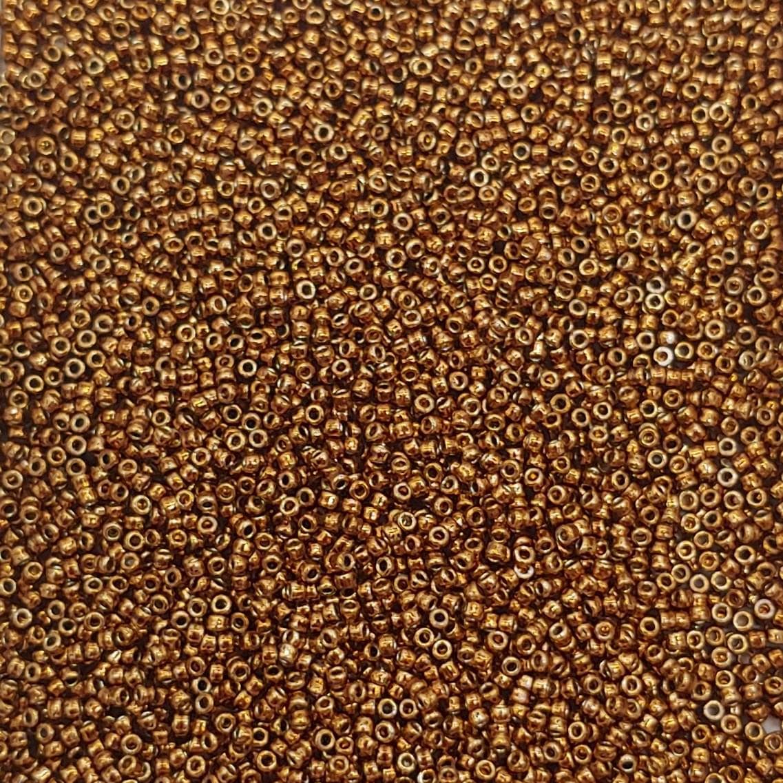 15/0 Toho Bronze Permafinish, PF594 Round Seed Bead