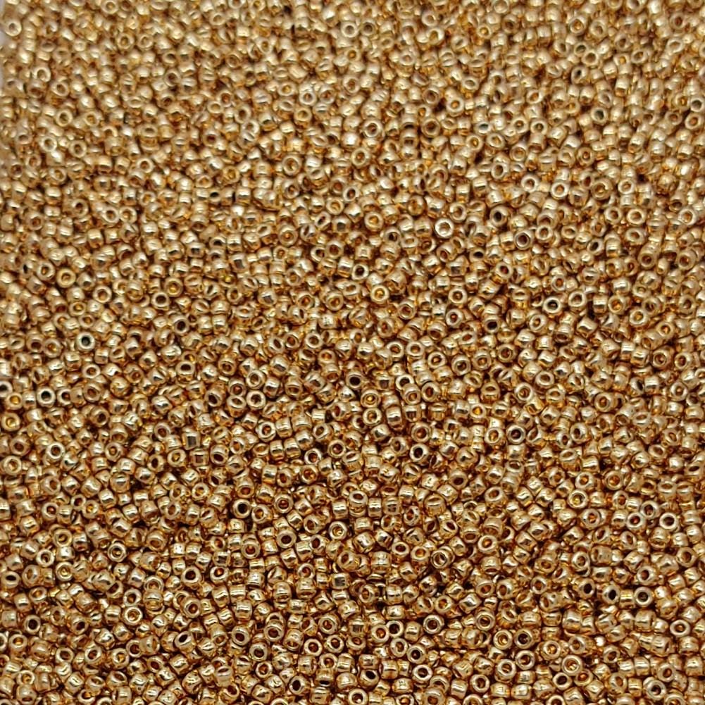 15/0 Toho Champagne Permafinish, PF592 Round Seed Bead
