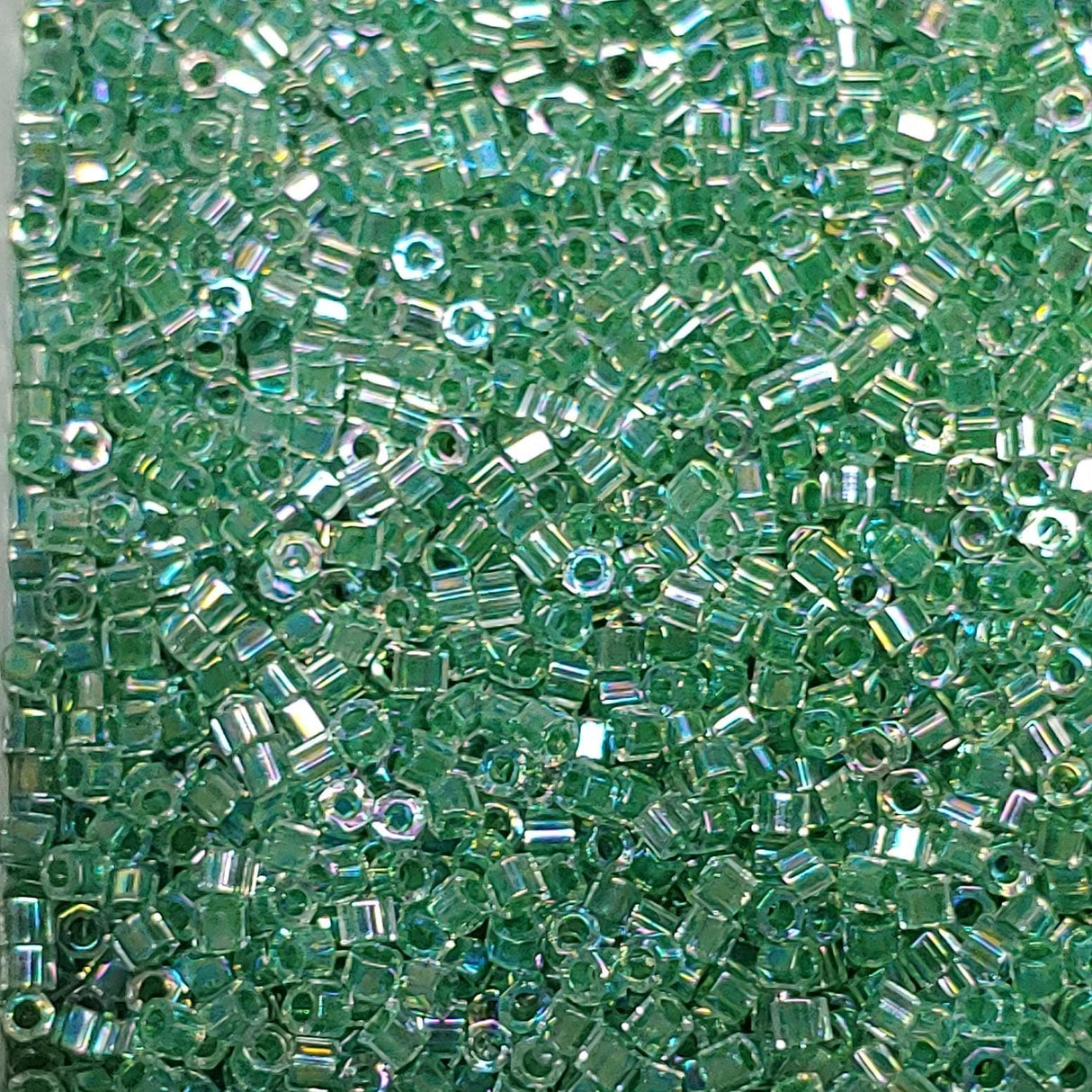 Delica 11/0 Hex Cut Raspberry Lined Crystal Miyuki Delica Bead, DBC0056-5 Grams