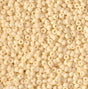 11/0 Matte Opaque Dark Cream, Miyuki Seed Beads 492F-10 grams