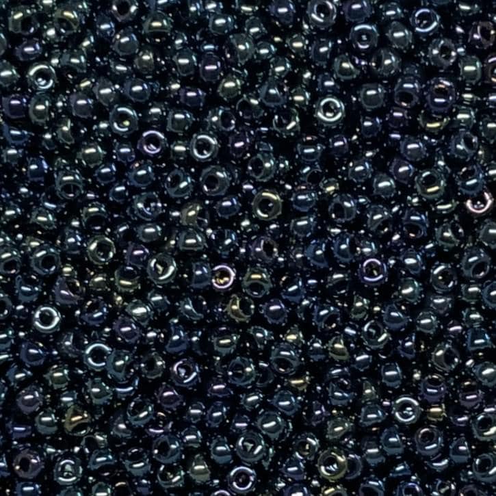 8/0 Metallic Dark Blue Iris, Miyuki Seed Beads 452