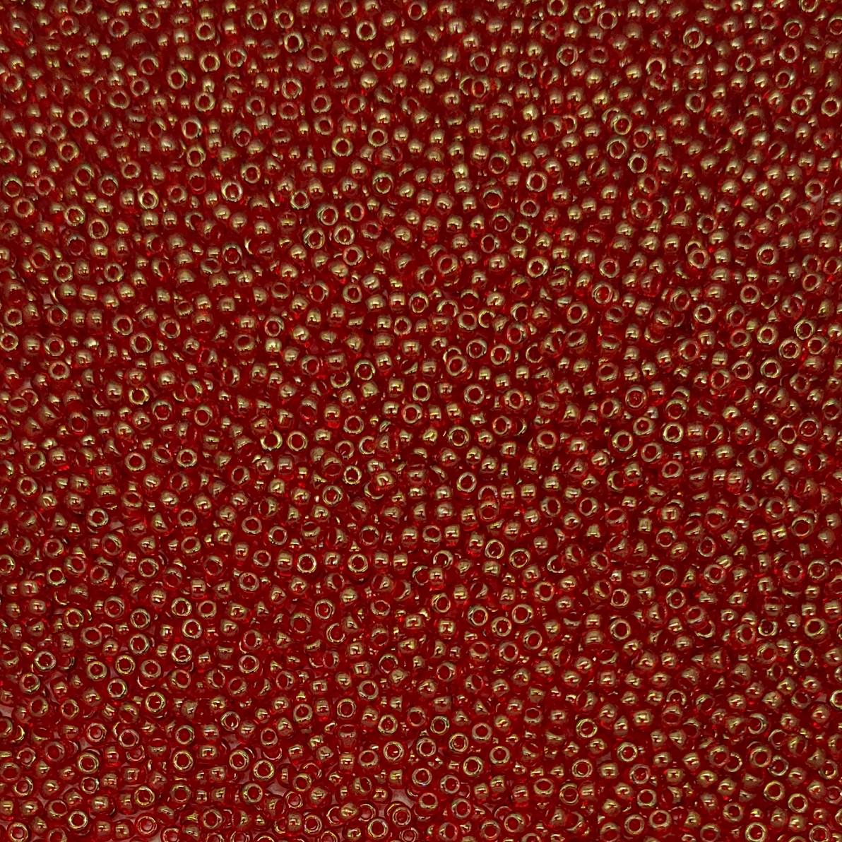 11/0 Dark Red Gold Luster Miyuki Glass Seed Beads, 309-28 Grams