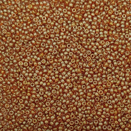 11/0 Topaz Gold Luster Miyuki Glass Seed Beads, 311-28 Grams