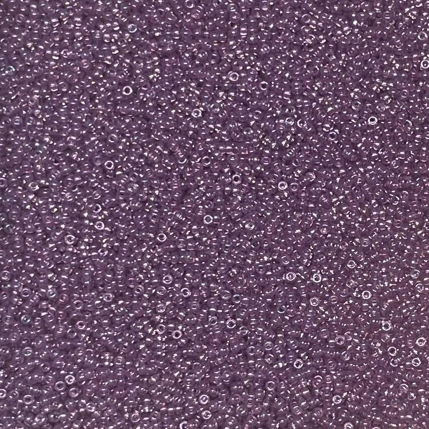 15/0 Light Amethyst Gold Luster Miyuki Glass Seed Beads, 316-10 grams