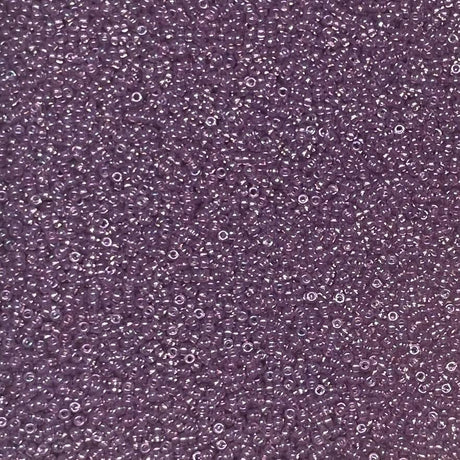 15/0 Light Amethyst Gold Luster Miyuki Glass Seed Beads, 316-10 grams