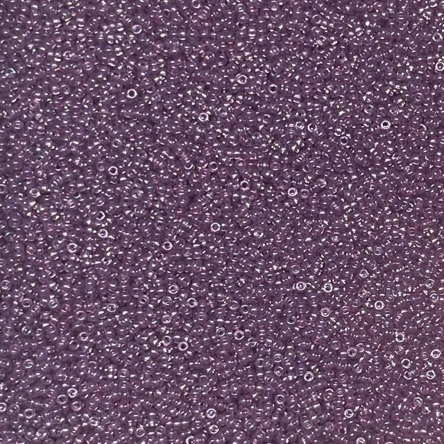 15/0 Light Amethyst Gold Luster Miyuki Glass Seed Beads, 316-10 grams
