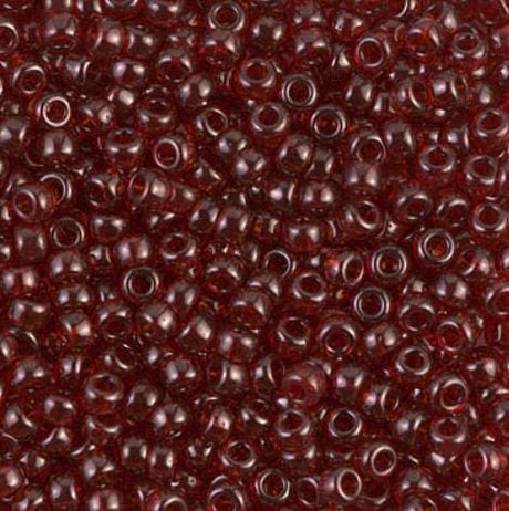 8/0 Garnet Gold Luster Miyuki Glass Seed Beads, 304