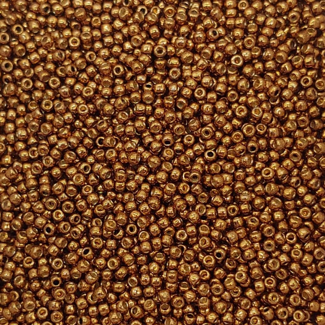 11/0 Toho Bronze Permafinish, color PF594 Round Seed Bead 10 grams