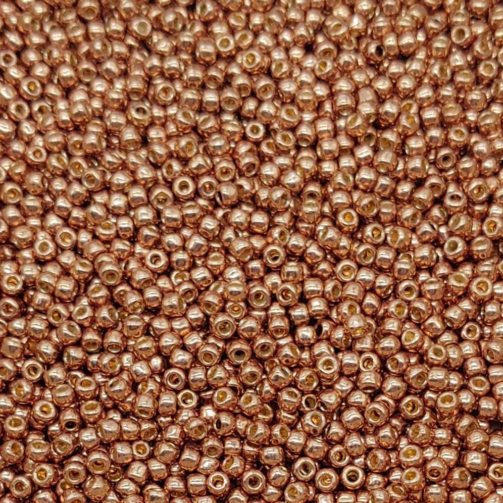 8/0 Toho Copper Rose Permafinish, PF593 Round Seed Bead