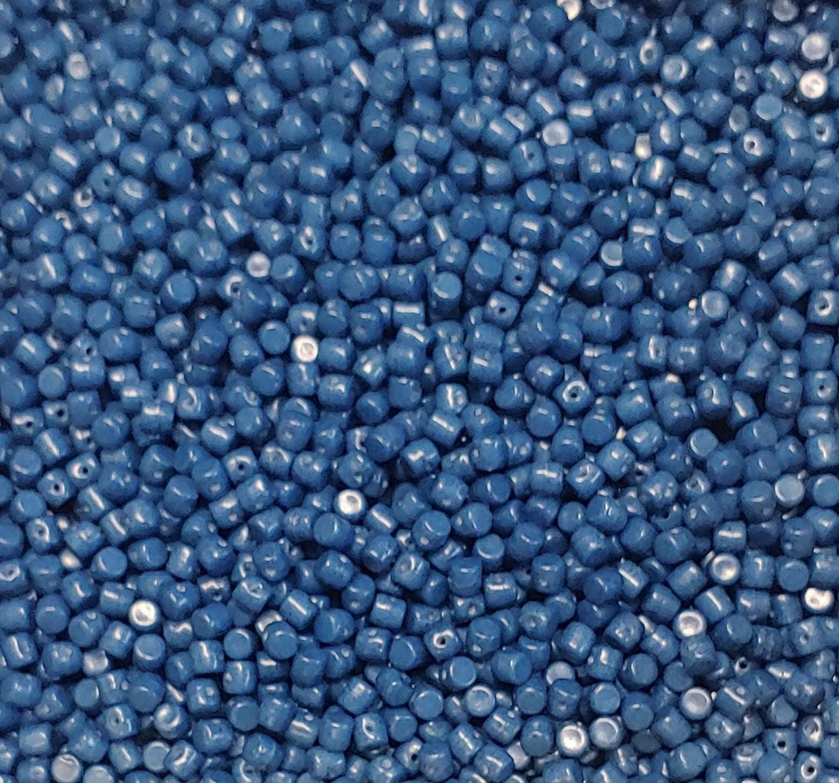 Minos Par Puca Opaque Curacao, 2.5X3MM Czech glass 02020-31133, 5 grams