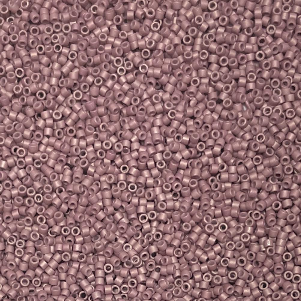 Delica 11/0 Frost Opaque Glazed Plum Miyuki Delica Bead, DB2295-5 Grams
