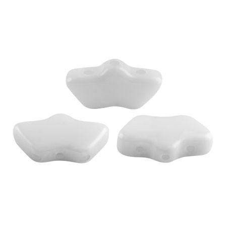 Delos Crystal AB, Jet, Opaque White Par Puca ®-Paris® 3 Hole 6x11mm-25 Beads**See pattern section, Free patterns if not added to cart