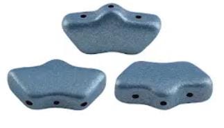 Delos Par Puca ®-Paris® Matte Metallic Dark Blue, 3 Hole Czech Glass 6 x 11mm, 23980-79032-25 beads